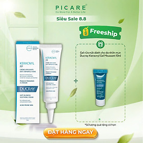 Kem Dưỡng Cân Bằng Dầu Giảm Viêm Mụn Ducray Keracnyl Pp Anti-Blemish Soothing Cream (30ml)