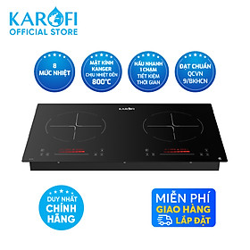 Mua Bếp điện từ đôi Karofi KIC-D63 4.000W 8 mức công suất - Miễn phí vận chuyển toàn quốc - Bảo hành 24 tháng - Hàng chính hãng