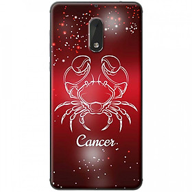 Ốp lưng dành cho Nokia 6 mẫu Cung hoàng đạo Cancer (đỏ)