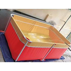 Mua Bể bơi mini 1m x1.6m x 0.6m cho bé bể bơi khung kim loại  bể bơi lắp ghép