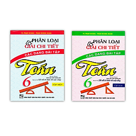 Sách - Combo 2 cuốn Phân Loại Và Giải Chi Tiết Các Dạng Bài Tập Toán Lớp 6 (Bám Sát SGK Kết Nối Tri Thức Với Cuộc Sống)