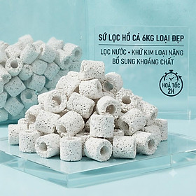 Combo 6KG Sứ Lọc Bể Cá Loại Đẹp - Lọc Sạch Nước, Bổ Sung Khoáng Chất Vi Lượng