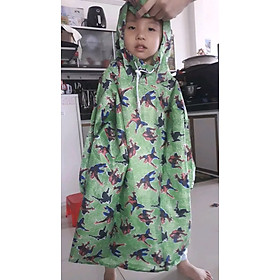 Áo mưa bít cho bé từ 4 - 7 tuổi vải dù chống thấm , giữ ấm cho các bé , họa tiết hoạt hình dễ thương , kèm túi đựng xinh xắn , giao màu ngẫu nhiên