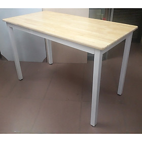 Mua Bàn học làm việc  chân sắt mặt gỗ bền đẹp 1 2m