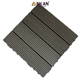 Miếng Lót Sàn Nhựa Composite Màu Gi Xám Cao Cấp, Lót Sàn Ban Công Nhà Tắm, Vỉ Dày Chắc Chắn Có Vít Ốc Dưới Nan