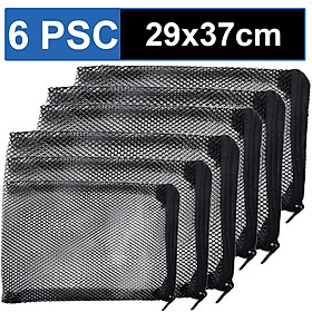 Bộ 6 Túi đựng vật liệu lọc hồ cá SIZE TO 37 x 29cm cao cấp, dùng trong hệ thống lọc tràn hồ thủy sinh