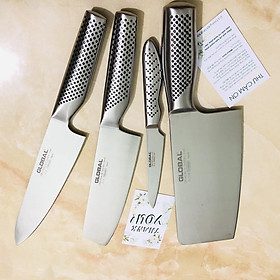 Mua Bộ Dao 4 món Làm Bếp Nhật Bản Global Chặt Xương Thái Gọt Chất Liệu Thép Cao Cấp Không Gỉ Corova 18