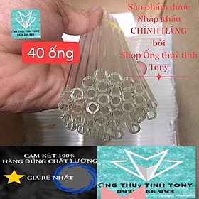 Mua 40 ống thuỷ tinh trắng 40cm