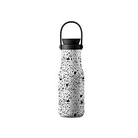 Bình giữ nhiệt Metro studio tumbler LocknLock LHC4202BLK - Dung tích 470ml - Quai xách Silicone - Màu đen