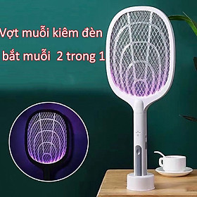 Vợt Muỗi Kiêm Đèn Bắt Muỗi Đa Năng Tích Điện 2 Trong 1