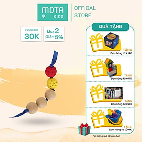 Đồ chơi chuỗi hạt giác quan cho bé 3-6 tháng Montessori Mota - Hỗ trợ phát triển vận động - Hàng chính hãng