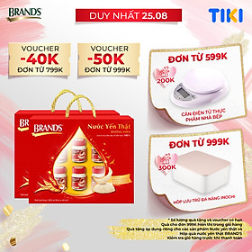 Combo 2 hộp quà nước yến brand's đường phèn