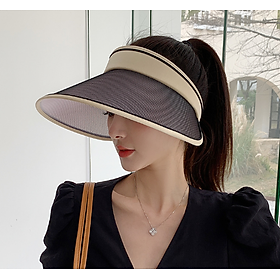 Mũ rộng vành chống nắng chống uv nửa đầu cao cấp, nón nửa đầu nữ