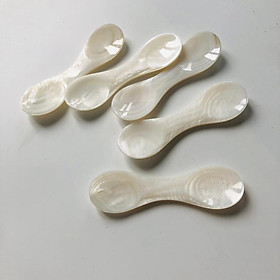 Mua Thìa/Muỗng Trai Trắng Có 2 Miệng Xúc  Thìa Xúc Trứng Cá Tầm  Gia Vị  Trang Trí Decor Siêu Xinh