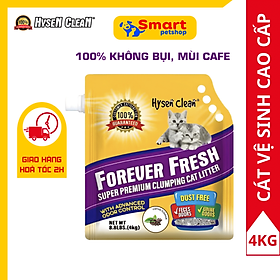 Cát Mèo Cát Vệ Sinh Cho Mèo Cao Cấp KHÔNG BỤI Hysen Clean 4KG