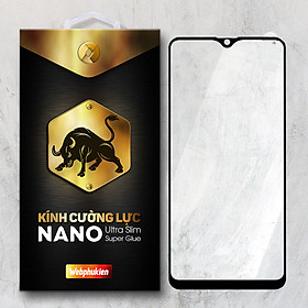 Miếng kính cường lực cho Samsung Galaxy A20S Full màn hình Webphukien - Đen - Hàng Chính Hãng