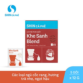 SHIN Cà Phê - Khe Sanh Blend Phin Giấy tiện lợi hộp 5 gói