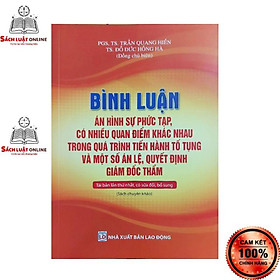 Sách – Bình luận án hình sự phức tạp có nhiều quan điểm khác nhau trong quá trình tiến hành tố tụng và một số án lệ…