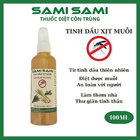 Tinh dầu xịt muỗi SAMI SAMI, thuốc diệt muỗi xua muỗi và côn trùng an toàn cho sức khoẻ, hiệu quả sau 1 lần xịt