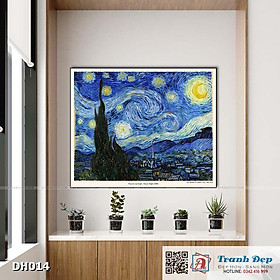 Hình ảnh Tranh canvas - Starry Night (1889) - Vincent van Gogh - DH014