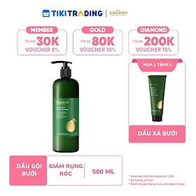 Dầu gội bưởi Cocoon giúp giảm gãy rụng và làm mềm tóc 500ml