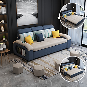 Mua Ghế Sofa Giường kéo khung sắt chống gỉ kích thước 180cm x 200cm x 90cm Mã HGK-32 màu vải tùy chọn Bảo hành 5 năm