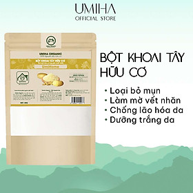 Bột Khoai Tây hữu cơ UMIHOME nguyên chất 40G mặt nạ bột đắp mặt dưỡng trắng hồng da, hỗ trợ làm sạch mụn hiệu quả tại nhà