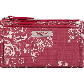 Ví cầm tay Cath Kidston họa tiết Washes Rose (Embroidered Poly Double Pouch Washes Rose)