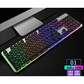 Mua Bàn phím LANGTU L1 chuyên game mặt nhôm cao cấp full size 104 phím có đèn led viền 7 màu - Hàng Chính Hãng