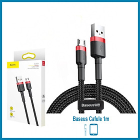 Cáp sạc iPhone 5/6/7/8/X/XS/XS Max Baseus Cafule dài 1m - Hàng chính hãng