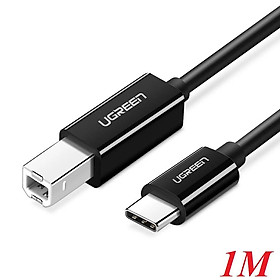 Ugreen UG80811US241TK 1M màu đen cáp USB type C ra Type B 2.0 Printer Scanner - HÀNG CHÍNH HÃNG