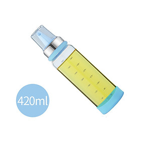 Bình Thủy Tinh 420ml Có Vạch Chia Độ Đa Năng, Có Đế Silicon Chống Trượt, Đựng Dung Dịch Lỏng, Dầu Ăn, Nước Mắm, Xì Dầu
