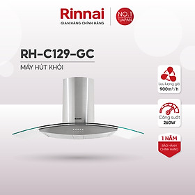 Mua Máy hút mùi 90cm Rinnai RH-C129-GC than hoạt tính và ống thoát 260W - Hàng chính hãng.