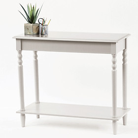 Mua Bàn Console Trang Trí Chân Tiện Màu Trắng 9001 - Thương hiệu Viet Home Decor