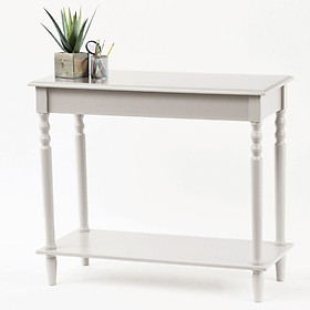 Bàn Console Trang Trí Chân Tiện Màu Trắng 9001 - Thương hiệu Viet Home Decor