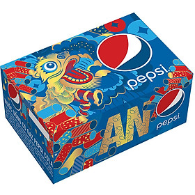 Thùng 24 Lon Nước Ngọt Có Gas Pepsi (330ml / Lon)