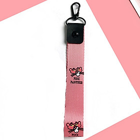 Móc khóa dây Strap dây vải DAY-DT-dây báo hồng