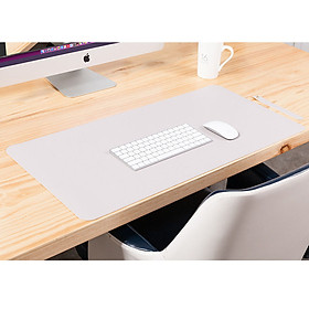 Bàn di chuột, miếng lót chuột 120 X 60 CM kiêm deskpad thảm da trải bàn làm việc hai mặt chống nước