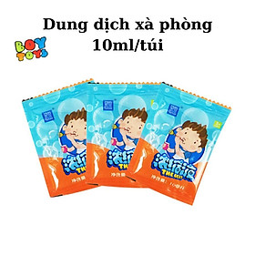 Đồ chơi thổi bong bóng xà phòng kèm chong chóng quay bay lên không trung