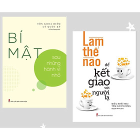 Combo 2 cuốn: Làm Thế Nào Để Kết Giao Với Người Lạ + Bí Mật Sau Những Hành Vi Nhỏ có bookmark