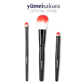 Bộ 3 cọ trang điểm độc quyền Yumeisakura mềm mại tiện dụng - Yumeisakura makeup brush set (3pcs)