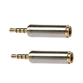 2x Headphone Audio   Adapter 3.5mm Female to 2.5mm Male for MP3/Phone