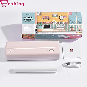 Mua Máy in nhiệt mini bluetooth MT810 ECOKING in khổ giấy A4-A5-A6 sạc pin như điện thoại nhỏ gọn nhẹ nhàng dễ dàng mang đi làm. HÀNG CHÍNH HÃNG