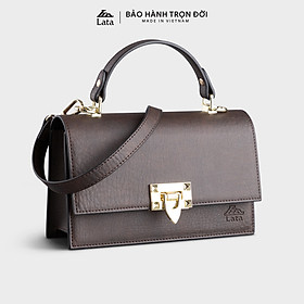 Túi Lata ( Thời trang nữ dự tiệc phối khóa - Túi đeo chéo da HN86 )