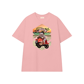 Áo T-shirt TEEHAY Born to Rider thun tay lỡ Form rộng Unisex