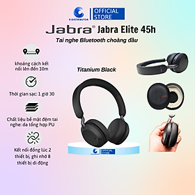 Mua Tai nghe Bluetooth choàng đầu Jabra Elite 45h philips - Hàng Chính Hãng - Bảo Hành 12 Tháng