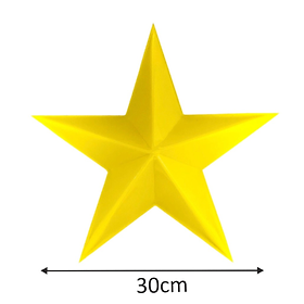 Mua Ngôi sao mica vàng NSM30 30cm 2mm hút nổi