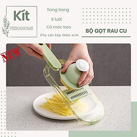 Mua Bộ nạo sợi rau củ đa năng FEEKA 6 lưỡi dao sang trọng có móc treo
