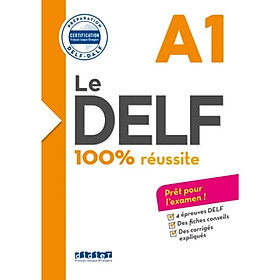 Hình ảnh Sách học tiếng Pháp: Le DELF - 100% Réussite - A1 - LIVRE + CD