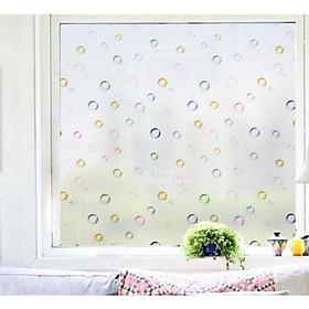 Mua 5M Giấy Dán Kính Họa Tiết bong bóng không cần keo - khổ 0.45m
